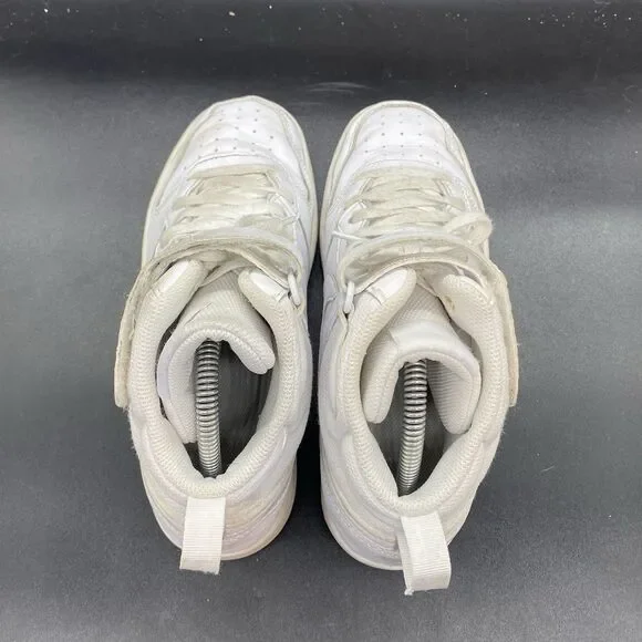 Nike Court Borough Mid 2 Triple White Youth Shoes CD7782-100 GS Size 7Y - Picture 5 of 8